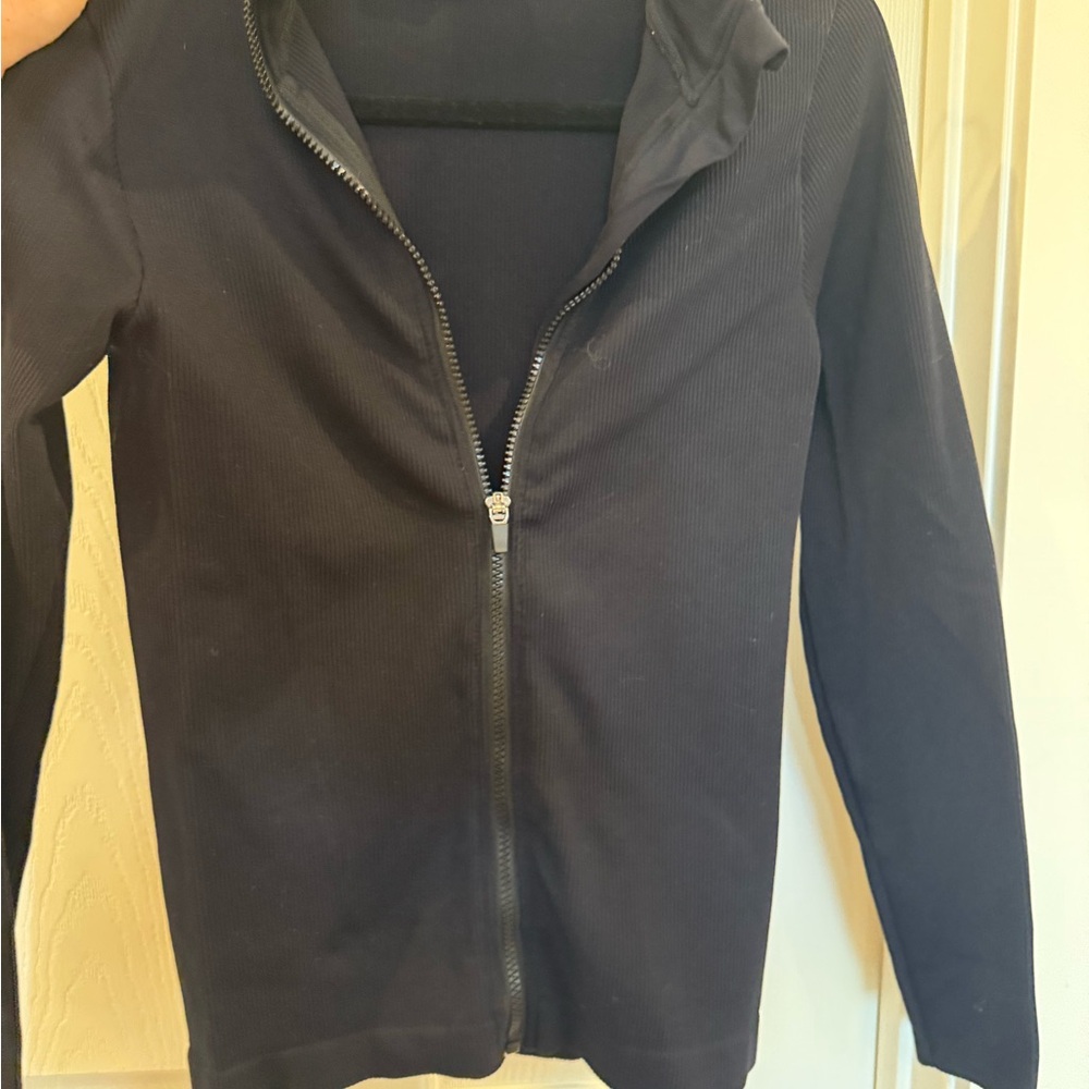 Fabletics Black Athletic Scuba Jacket - image 4